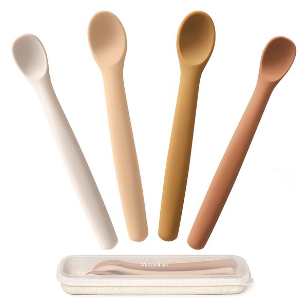Beikostlöffel-Set mit weicher Silikonspitze
